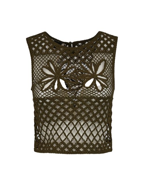 Top Gonzano in crochet Verde PINKO | 104733 A2FFX26